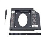 Multibao Laptop 2nd HDD SSD DVD Bay Caddy Adapter for 2.5''/9.5mm Universal CD/DVD-ROM SATA TO SATA Hard Drive External Enclosure