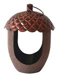 Peckish 60052109 Acorn Shaped Metal Bird Feeder, Brown, 18.0 cm*14.0 cm*14.0 cm