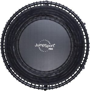JumpSport Fitnesstrampolin, M350 PRO Premium Minitrampolin mit Einzelgummiseilen, Indoor Trampolin, Testsieger; Quality Checked in Germany