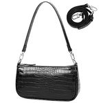 Small Shoulder Bag Crossbody Bag for Women Black Purse y2k Mini Handbags and Purse