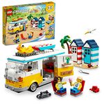 LEGO Creator Beach Camper Van 31138 Building Toy Set (556 Pieces)|Multicolor