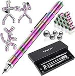 Waksox Fidget Pen Magnetic Pen - Gift for Teenager Boys Girls 8 9 10 11 12 Years Old Magnetic Fidget Toy Decompression Magnetic Metal Ballpoint Pen (Multicolor)