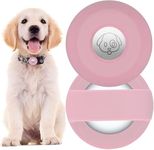 PKQTOP Pet Collar Holder for Airtag, Silicone Dog Collar Cover Compatible with Apple Airtag GPS Tracker, Waterproof Case for Cat Collar