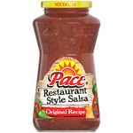 Pace Salsa, Restaurant Style, Original Recipe, 16 oz. Glass Jar