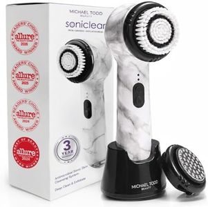 Michael Todd Beauty – Soniclear Petite – Facial Cleansing Brush System – 3-Speeds – Face Cleansing Brush & Exfoliating Face Brush
