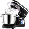 Aucma Stand Mixer, 6.2L Food Mixers for Baking, Electric Kitchen Mixers with Bowl, Dough Hook, Wire Whip & Beater (6.2L, Black)