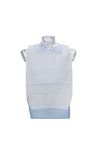 Abena Self Adhesive Disposable Adult Bib with Pocket - Pack of 100, White, M