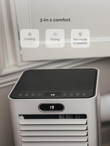 Meaco MeacoCool Pro 14,000 BTU Portable Air Conditioner – Wi-Fi, Low Noise, Window Kit