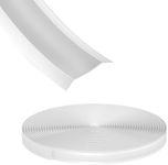 RV Trim Molding, 1" Wide White Vinyl Screw Cover for RV Camper and Travel Trailer Exterior(75 FT)