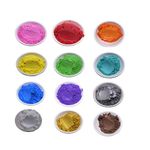 Epoxy Resin Mica Powder Pigment Set for DIY Soap Candle Slime Bath Bomb Making Colorant Lipstick Dye