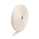 Kraftz 100% Cotton Bias Binding Tape 50m | Cotton Tape for Bunting with Herringbone Pattern Weaving | Perfect for Crafts or Dressmaking (12mm, Natural)