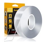 Beflix® 3 Meter Multipurpose Double Sided Tape Heavy Duty - Adhesive Silicone Tape, Heat Resistant, Multi-Functional, Removable, Washable, Reusable Anti-Slip Gel Nano Grip Tape