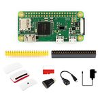 Waveshare Raspberry Pi Zero W (built-in WiFi) Development Kit Type B with TF Card, Power Adapter, Official Case, and Basic Components