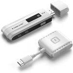 Lemorele Wireless HDMI Transmitter and Receiver - 1080P@60Hz, 50M Range, 2.4G&5G Ultra Low Latency - Supports 8 TXs to 1 RX for Laptop & PCs to HDTVs/projectors