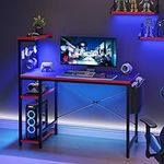 Bestier Gaming Desk with LED Lights
