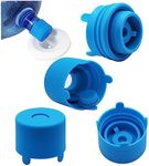 Upgraded 5 Gallon Water Jug Cap, 4 Pieces Reusable Silicone 5 Gallon Water Bottle Caps, Godsent Reusable Replacement Caps for Water Jug Containers, Leak Proof Bottle Caps Fit 55mm Water Bottle Jugs.