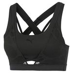 Puma Women's Studio Lace Strappy Bra L Sports Black, M