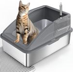 FURTIME Stainless Steel Cat Litter 