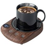 MYMULIKE Mug Warmer, Coffee Mug Warmer for Desk with 4 Temperature Settings (55℃/65℃/75℃/85℃), Cup Warmer with 8 Hour Auto Shut Off, Smart Mug Warmer for Desk with 1-12 Hour Timer