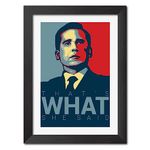 inspire TA The Office Poster Quote By Michael Scott Web Series Painting For Room Wall Frames (12 inches x 9inches)