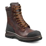 Carhartt Men's Detroit Rugged Flex Waterproof S3 8 Inch Safety Boot, Dark Brown, 43