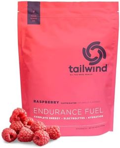 Tailwind Nutrition Endurance Fuel, Caffeine Drink Mix with Electrolytes, Non-GMO, Free of Soy, Dairy, and Gluten, Vegan Friendly, Raspberry Buzz, 50 Servings