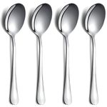 Serving Spoons Pack of 4, Kyraton Large Solid Serving Spoons for Buffet, Stainless Steel Sering Utensils Set for Parties, Gift for Wife, Mother, Chrismas