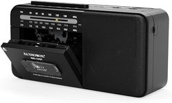 Audiobox Portable Cassette Player - Rechargeable Bluetooth Multi-Band, AM/FM/SW, USB, and AUX Input – Portable Boombox