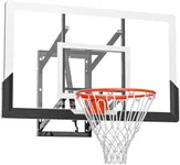 IGL Wall Mount Basketball Hoop, Wall Mounted Basketball Hoop Outdoor with 52 Inch PC Backboard, 7.5-10 FT Adjustable Basketball Goal System, 18 Inch Breakaway Rim & Steel Reinforced Bracket