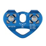 Lixada Double Pulley with Ball Bearing 30kN Trolley Pulley up to 13 mm Ropes for Rock Climbing Caving Aloft Work Rescue