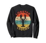 Lobster Legend Foodie Lobster Eating Retro Red Lobster Sweatshirt