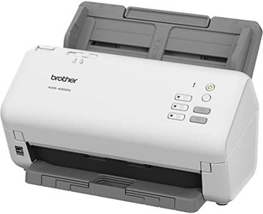 Brother ADS-4300N Professional Desktop Scanner with Fast Scan Speeds, Duplex, and Networking,White