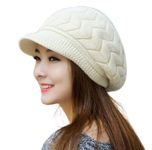 Alexvyan Men's And Women's Wool Beanie Hat (Cap Byke-1_Off White_Free Size)