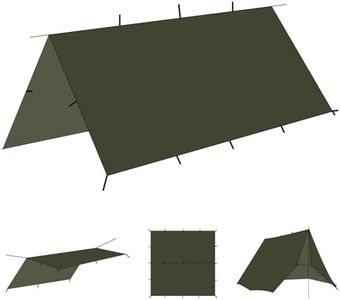 Onewind 10×10ft Waterproof Camping Tarp, Ultralight Silnylon Tarp Shelter