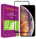 Glasgow 9H+ High Definition [HD] Tempered Glass for Apple iPhone X Screen Protection Premium Product [Curved Edges] [Gorilla] - Black