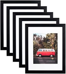Scholartree Black 11x14 Picture Frames Set of 5, Display 11x14 without Mat or 8x10 with Mat，Wall Gallery Photo Frames