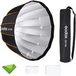 GODOX QR-P90 35.4 Inch/90CM Parabolic Softbox Bowens Mount, Quick Release Parabolic Softbox, with Front & Inner Diffuser SL-60W AD600BM VL150 UL150 SL150II Amaran 100X 200D 200X