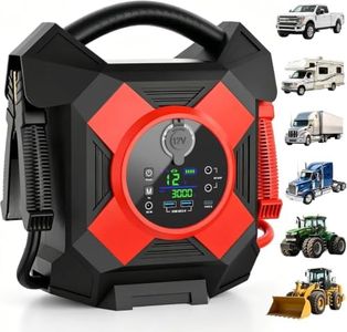 DM1264 Semi Truck Jump Starter Heavy Duty:12V 30000A Peak,64000mAh,Class 8