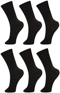 DARESAY Women's Crew Socks- Crew Socks for Women with Fun, Cute, & Colorful Patterns, Long Novelty Socks for Girls, 6-Pack.