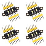 Alinan 4pcs TCS34725 Color Recognition Sensor RGB Development Board IIC Communication Color Recognition Color Sensing Module Double Hole Version
