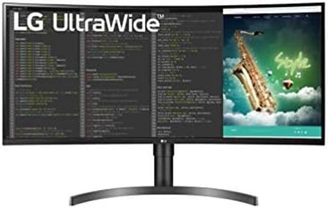 LG UltraWide 35WN75C-B Moniteur 35", format 21:9 ultra-large, dalle VA résolution UWQHD (3440x1440), 5ms GtG 100Hz, HDR 10, sRGB 99%, AMD FreeSync, inclinable, réglable hauteur, USB-C, haut-parleurs