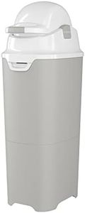 Foundations Tall Diaper Pail with Airtight Lid, Diaper Disposal for Childcare Centers and Home Nursery Use, Use Any Bag, Durable & Odorless, Holds 60 Diapers (Gray)