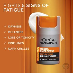 L'Oréal Men Expert Hydra Energetic Moisturiser – Anti-Fatigue, Vitamin C, 50ml