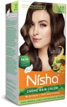 Nisha Creme Hair Color (Pack of 1, Dark Brown)