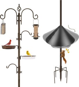 Urban Deco Bird Feeding Station Kit – Heavy Duty with Squirrel Baffle