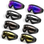 Ukontagood 8 Pack Motorcycle Goggle