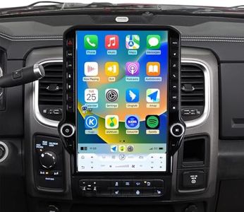 4G Network Radio for Dodge RAM 1500/2500/3500 2013-2018 Upgrade,8-Core Qualcomm 14inch QLED Touch Screen Stereo,CarPlay & Android Auto (Manual AC Only)