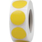 Yellow Color Coding Labels for Organizing Inventory 0.75 Inch Round Circle Dots 500 Total Adhesive Stickers On A Roll