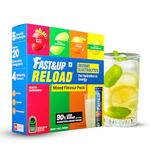Fast&Up Reload (20 Liters) - (Berry, Aam Panna, Orange, Lime & Lemon)- Low Sugar energy drink for Instant Hydration - Effervescent Tablets with all 5 Essential Electrolytes + Added Vitamins.