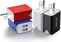 USB Wall Charger 4 Pack 5V/2.1A Dua